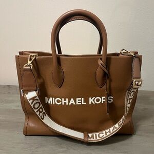 Michael Kors Caramel Pebbled Leather Tote Bag